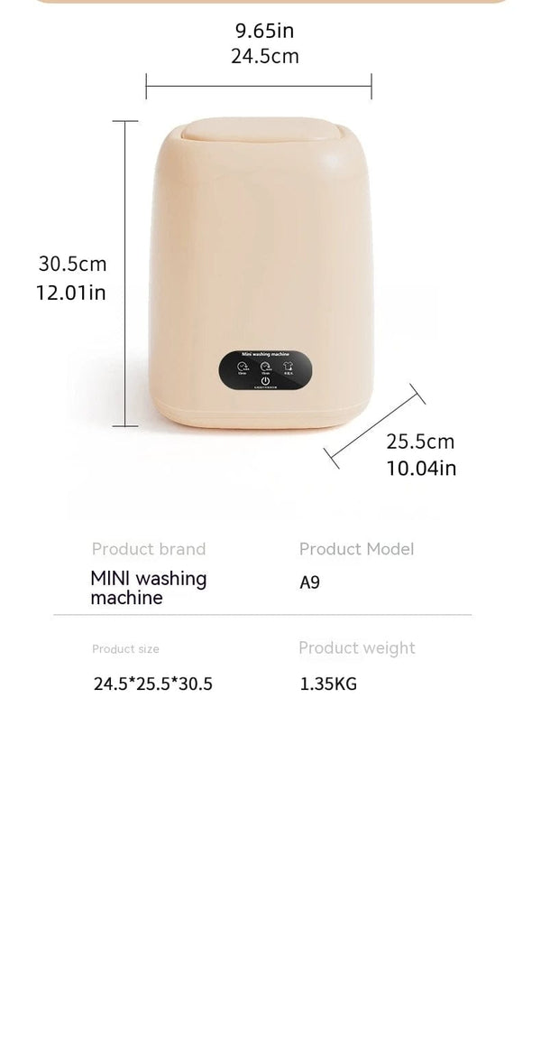 Planet Gates Small Washing Machine for Underwear Children's Clothes mini Washer fully automatic Portable Washing Machine with Spin Dryer 220V