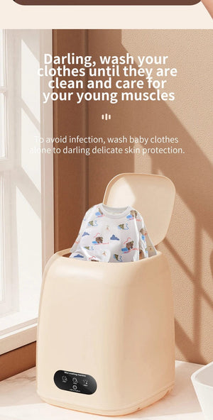Planet Gates Small Washing Machine for Underwear Children's Clothes mini Washer fully automatic Portable Washing Machine with Spin Dryer 220V