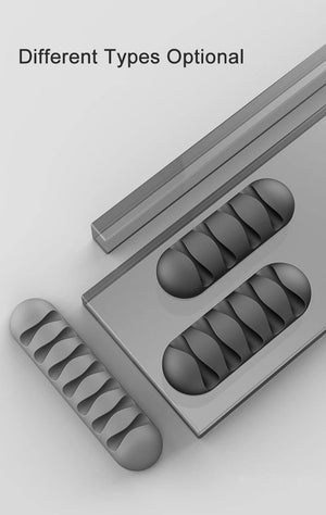 Planet Gates Smart Cable Holder Silicone Flexible Cable Winder Wire Organizer Holder Cord Management Clip for USB Earphone Network Cable