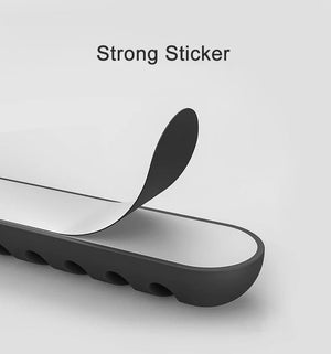 Planet Gates Smart Cable Holder Silicone Flexible Cable Winder Wire Organizer Holder Cord Management Clip for USB Earphone Network Cable