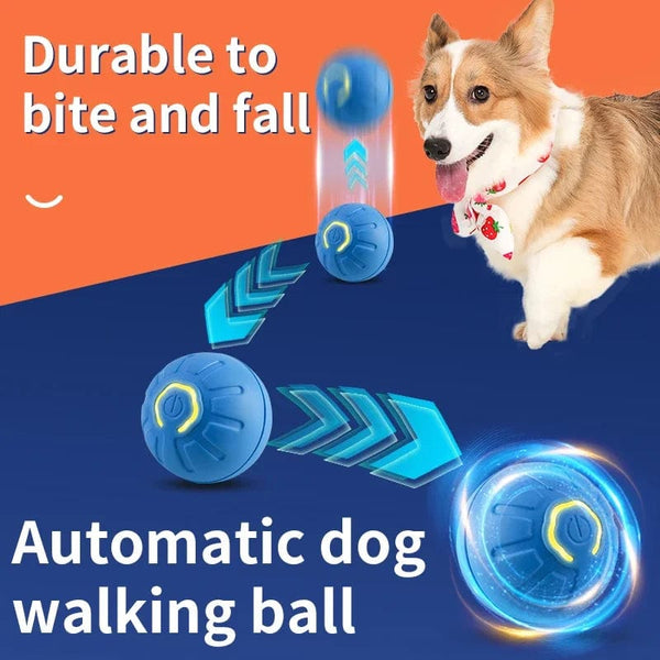 Planet Gates Smart Dog Toy Ball Electronic Interactive Pet Toy Moving Ball USB Automatic Moving Bouncing for Puppy Birthday Gift Cat Product