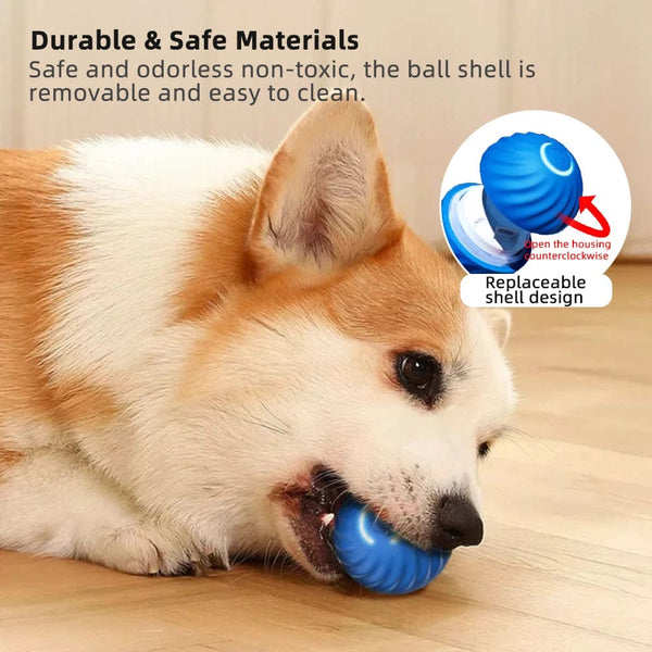 Planet Gates Smart Dog Toy Ball Electronic Interactive Pet Toy Moving Ball USB Automatic Moving Bouncing for Puppy Birthday Gift Cat Product