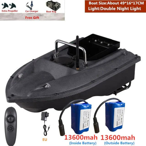 Planet Gates Smart Fixed Speed Cruise Radio Remote Control Fishing Bait Boat 1.5KG 500M Dual Night Light Lure Fishing RC Bait Boat Fishing