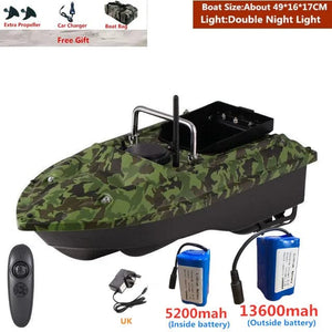 Planet Gates Smart Fixed Speed Cruise Radio Remote Control Fishing Bait Boat 1.5KG 500M Dual Night Light Lure Fishing RC Bait Boat Fishing