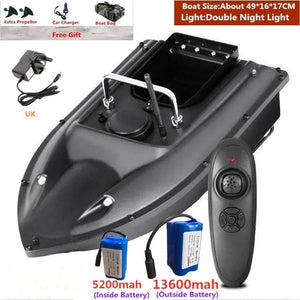 Planet Gates Smart Fixed Speed Cruise Radio Remote Control Fishing Bait Boat 1.5KG 500M Dual Night Light Lure Fishing RC Bait Boat Fishing