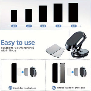 Planet Gates Smart Magnetic Car Phone Holder: Keep Your Phone Securely Mounted For GPS Navigation