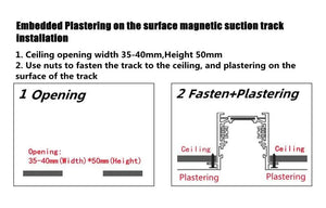 Planet Gates Smart Magnetic Track Rail Light System Modern Flexible Fixture LED Spotlight DC48V Ceiling Indoor Light Smart Home Lamp Living