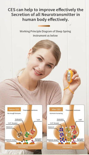 Planet Gates Smart Microcurrent Handheld Sleep Aid Anxiety Stress Relief Non-Medical Insomnia Helper Deep Relaxation Gadget Portable Home Use