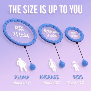 Planet Gates Smart sport hoop Weighted Exercise Hoops for Adults Easy Detachable Design with Adjustable Weight, Fitness Gym Equipment for Hom