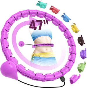 Planet Gates Smart sport hoop Weighted Exercise Hoops for Adults Easy Detachable Design with Adjustable Weight, Fitness Gym Equipment for Hom