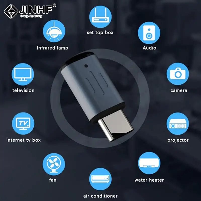Planet Gates Smartphone Remote Control Type C Universal Smart Infrared Transmitter App Control Wireless Mini Adapter For TV Air Conditioner