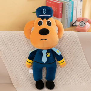 Planet Gates Smile Dog 30cm Sheriff Labrador Dog Plush Toy Doll Anime Security Sergeant Labrador Wolf Dog Plush Stuffed Toys Birthday Xmas Gifts