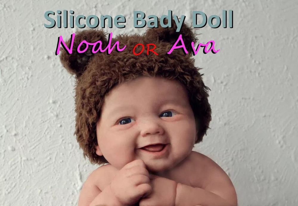 Planet Gates Smile Girl Ava 7" Boy Micro Preemie Full Body Silicone Smile Baby Doll "Noah" Lifelike Mini Reborn Doll Surprice Children Anti-Stress