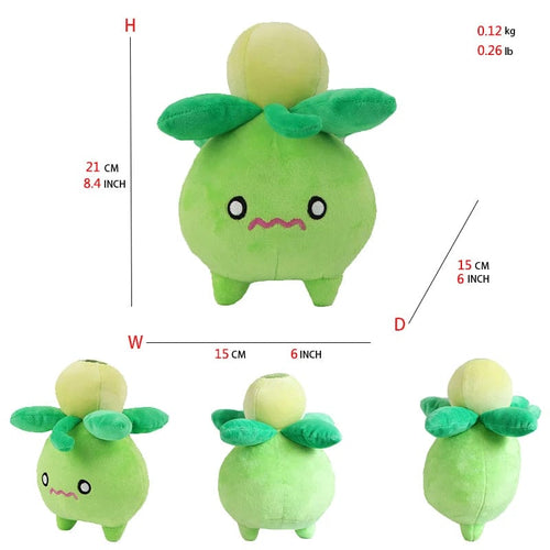 Planet Gates Smoliv Pokemon Plush Tepig Victini Snivy Emolga Scorbunny Yamper Raboot Alolan Marowak Sleeping Vaporeon Smoliv Lechonk Stuffed Toys