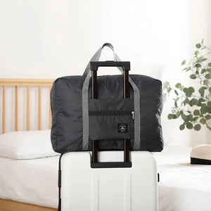Planet Gates SMT096-black Foldable Travel Duffel Bag for Airlines Carry on Bag for Women and Girls Lightweight Large Capacity Sports Weekend Trip Overnigh