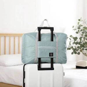 Planet Gates SMT096-blue Foldable Travel Duffel Bag for Airlines Carry on Bag for Women and Girls Lightweight Large Capacity Sports Weekend Trip Overnigh