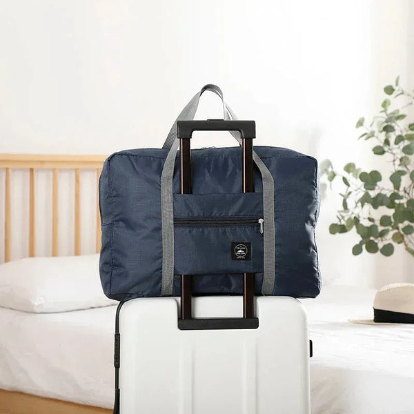 Planet Gates SMT096-dark blue Foldable Travel Duffel Bag for Airlines Carry on Bag for Women and Girls Lightweight Large Capacity Sports Weekend Trip Overnigh