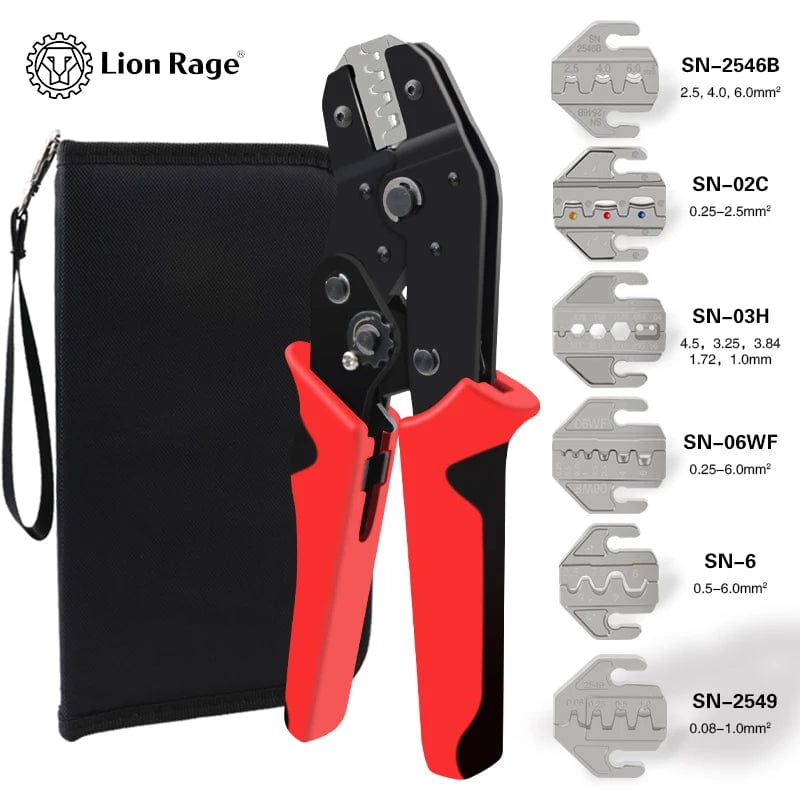 Planet Gates SN 6 jaws Pressed Pliers Electrician Tools Crimping Tool Electrical Terminals Clamp Electronics Pressing Connector Hand Jaws Box