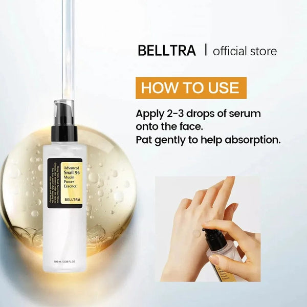 Planet Gates Snail mucin 96% authentic skin care facial moisturizing snail essence fades fine lines repair essence tightens the face