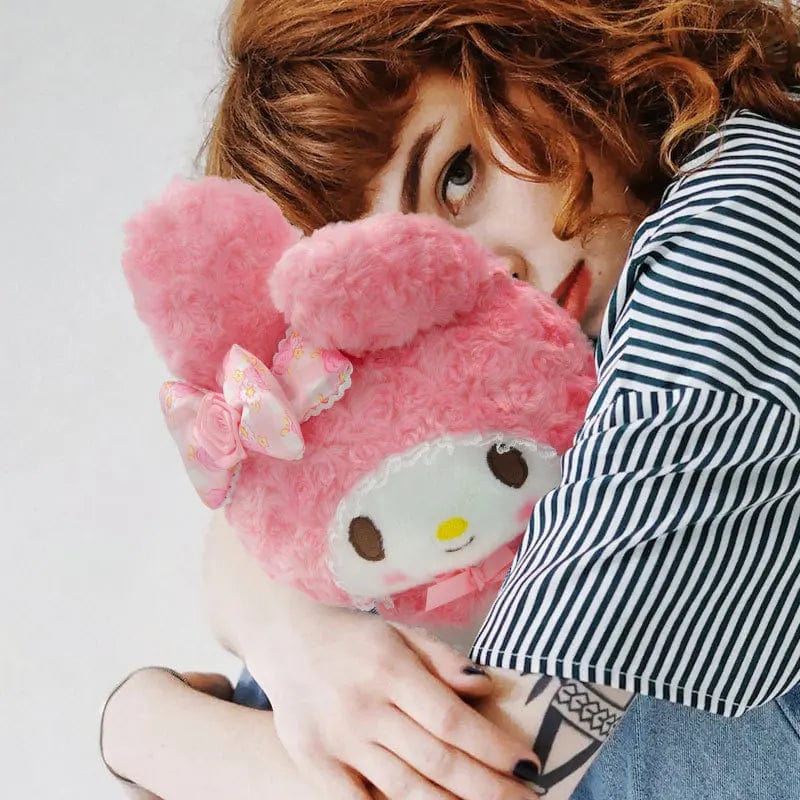 Planet Gates SNO074-22cm 22-30cm Genuine Sanrio Hello Kitty Kawaii Rose My Melody Anime Stuffed Animals Plush Doll Companion Toy Children Birthday Gift