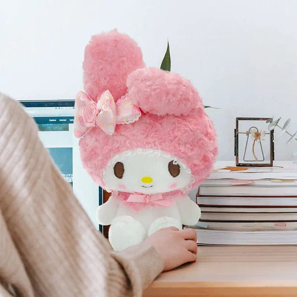 Planet Gates SNO074-22cm 22-30cm Genuine Sanrio Hello Kitty Kawaii Rose My Melody Anime Stuffed Animals Plush Doll Companion Toy Children Birthday Gift