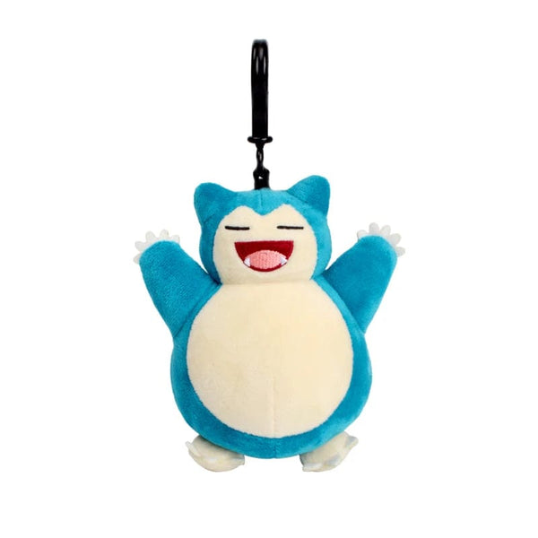 Planet Gates Snorlax 12CM Genuine Animal Pokemon Series Pikachu Snorlax Kawaii Plush Toys Cute Pendant Keyring Keychain Birthday Party Gifts For Kid Boy