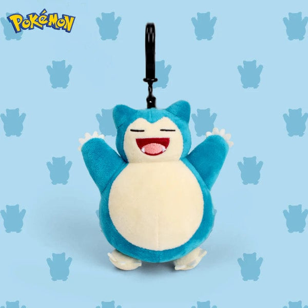 Planet Gates Snorlax 12CM Genuine Animal Pokemon Series Pikachu Snorlax Kawaii Plush Toys Cute Pendant Keyring Keychain Birthday Party Gifts For Kid Boy