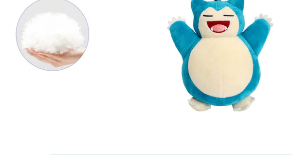 Planet Gates Snorlax 12CM Genuine Animal Pokemon Series Pikachu Snorlax Kawaii Plush Toys Cute Pendant Keyring Keychain Birthday Party Gifts For Kid Boy