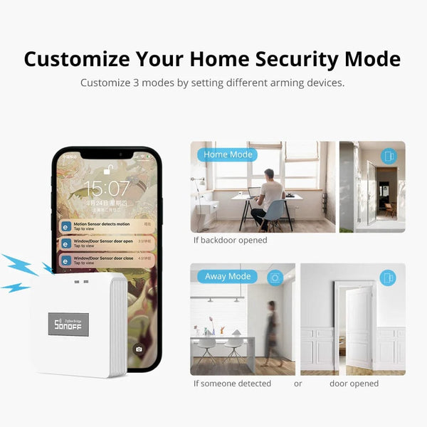 Planet Gates SNZB-02D / CHINA SONOFF Zigbee Bridge /Wireless Switch / Temperature Humidit/ Motion Sensor /Wireless Door Window Sensor/ZBMINIL2 Automation Kits