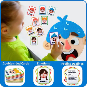Planet Gates Social Emotional Learning Games Montessori  Funny Face Toys to Express Emotions Expression Recognition Toys For Toddlers