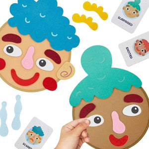Planet Gates Social Emotional Learning Games Montessori  Funny Face Toys to Express Emotions Expression Recognition Toys For Toddlers