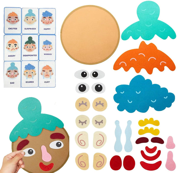 Planet Gates Social Emotional Learning Games Montessori  Funny Face Toys to Express Emotions Expression Recognition Toys For Toddlers