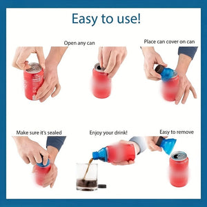 Planet Gates Soda Can Lid / 6pcs 6pcs, Soda Can Lids, Reusable Bottle Fizz Lid Caps, Can Covers, For Beer Carbonated Drinks And Other Canned Beverages, Summer Winter Drinkware Accessories