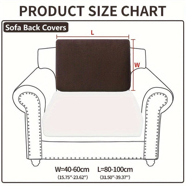 Planet Gates Sofa Back / Coffee Color 1pc Waterproof Elastic Four Seasons Universal Stretch Sofa Cover, Simple Modern Style Non-slip Sofa Slipcover, Living Room Sofa Protector Couch Cover Suitable For Office Home Decor