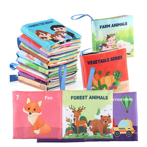 Planet Gates Soft Baby Books toys Montessori 3D Touch Feel High Contrast Cloth Book Sensory Early Learning games for kids Educational toys
