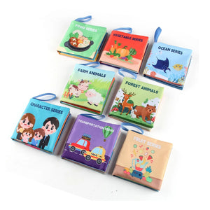 Planet Gates Soft Baby Books toys Montessori 3D Touch Feel High Contrast Cloth Book Sensory Early Learning games for kids Educational toys