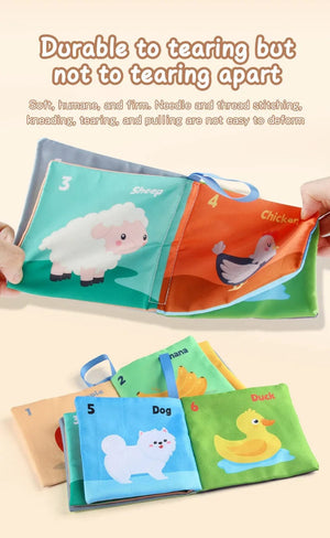 Planet Gates Soft Baby Books toys Montessori 3D Touch Feel High Contrast Cloth Book Sensory Early Learning games for kids Educational toys