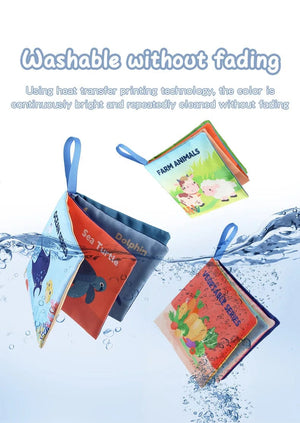 Planet Gates Soft Baby Books toys Montessori 3D Touch Feel High Contrast Cloth Book Sensory Early Learning games for kids Educational toys