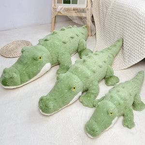 Planet Gates Soft Crocodile Plush Toy Fluffy Full Stuffed Animal Pillow Doll Jungle Green Giant Alligator Sofa Cushion Kids Birthday Gift