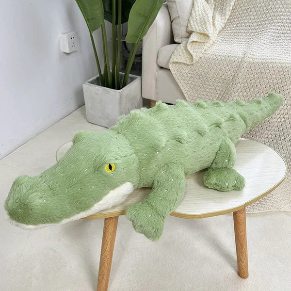 Planet Gates Soft Crocodile Plush Toy Fluffy Full Stuffed Animal Pillow Doll Jungle Green Giant Alligator Sofa Cushion Kids Birthday Gift