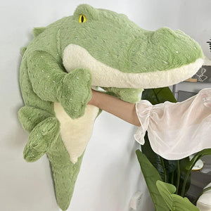 Planet Gates Soft Crocodile Plush Toy Fluffy Full Stuffed Animal Pillow Doll Jungle Green Giant Alligator Sofa Cushion Kids Birthday Gift