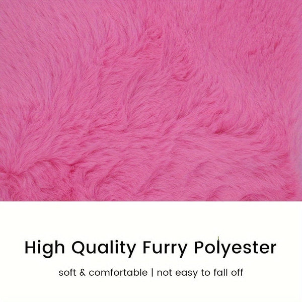 Planet Gates Soft Furry Plush Polyester Armrest Box Pad Cover, Center Console Box Armrest Pad Cushion Universal Women Car Accessories