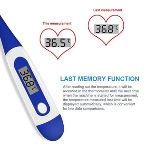 Planet Gates Soft Head Household Adults Children Thermometers for Fever Thermometer Electronic Soft Head Digital Oral Armpit Temperature Measurement