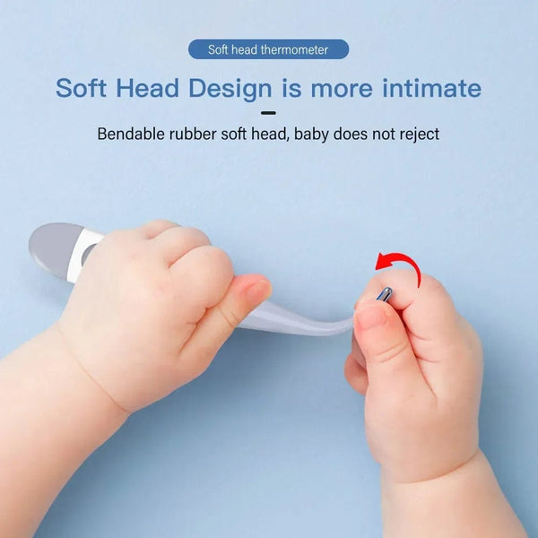 Planet Gates Soft Head Household Adults Children Thermometers for Fever Thermometer Electronic Soft Head Digital Oral Armpit Temperature Measurement