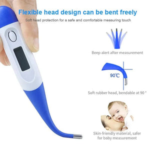Planet Gates Soft Head Household Adults Children Thermometers for Fever Thermometer Electronic Soft Head Digital Oral Armpit Temperature Measurement