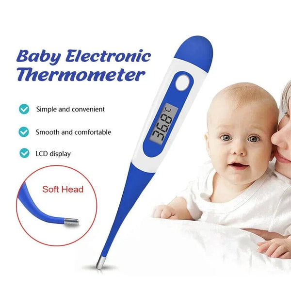 Planet Gates Soft Head Household Adults Children Thermometers for Fever Thermometer Electronic Soft Head Digital Oral Armpit Temperature Measurement