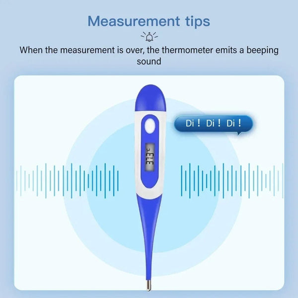 Planet Gates Soft Head Household Adults Children Thermometers for Fever Thermometer Electronic Soft Head Digital Oral Armpit Temperature Measurement