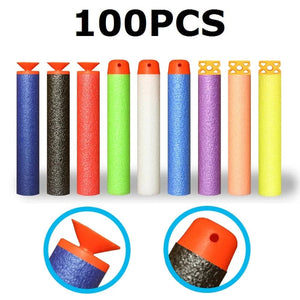 Planet Gates Soft Hollow Round Head And Sucker Refill Darts Toy Gun Bullets for Nerf Series EVA military Gift Toys For Kid Children