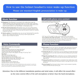 Planet Gates Soft Mic Voice Ctrl Intelligent Voice Control BT 5.4 Motorcycle Helmet Headset Wireless Awaken By Voice Control Call Phone Earphone Music Player