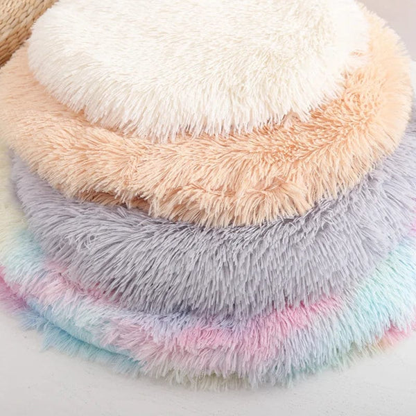 Planet Gates Soft Plush Round Cat Bed Mat for Small Dogs Cats Cozy Fleece Pet Sleeping Mat Kitten Puppy Nest Warm Pet Cushion Cat Accessories
